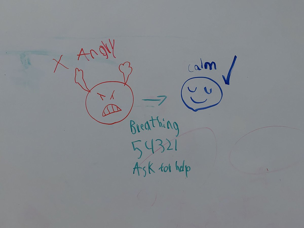 cathydvillela's tweet photo. A student creates a visual to review our discussion about strategies to use when feeling frustrated. Great job, Cardinal! #handlingemotions #visualshelp @NISD_NWC @NISDCounseling https://t.co/jJNhQXfGhj