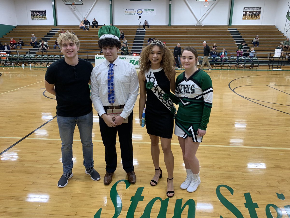 scottmeyersKY's tweet photo. Winter DHS Homecoming!  Congratulations to our King and Queen - Julio Gonzalez and Johnessa Barbiea.  Special group of students on our Court.  Go Devils! https://t.co/piQZHfzHhV