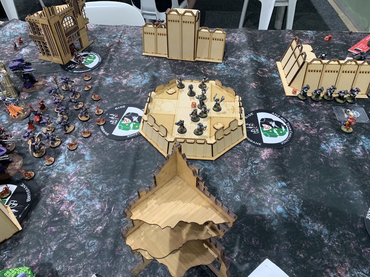 TheLiability1's tweet photo. Round 1 against the 4th best player in Aus. Yikes #40kcancon https://t.co/xPrMRPvwNd