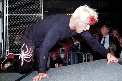 ViniciousFights's tweet photo. #Starrcade90 main event is Sting beating “The Black Scorpion.”
Crowd is dead, and Dick the Bruiser is a strange ref, but give some credit to @RicFlairNatrBoy. He tried to wrestle a different style, it wasn’t his fault everyone knew it was him.
#wcw #WrestlingCommunity #grappl https://t.co/MXA6B9FTsO