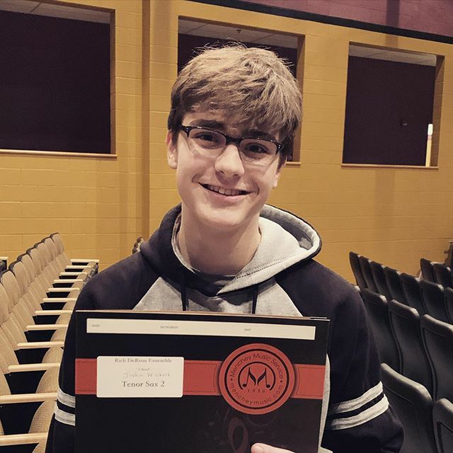 Congratulations to Josh Wickert! 2nd chair tenor sax at #pmeadistrict7 jazz band auditions! He will represent us at the festival in a few weeks. Proud of you! ift.tt/2Rnmvkk