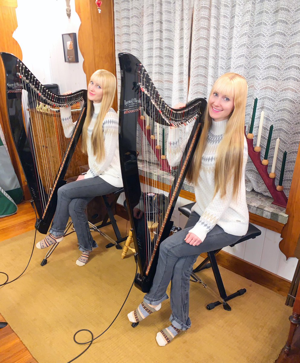 Big recording day in Harptopia! 🎶🖤🎶🖤