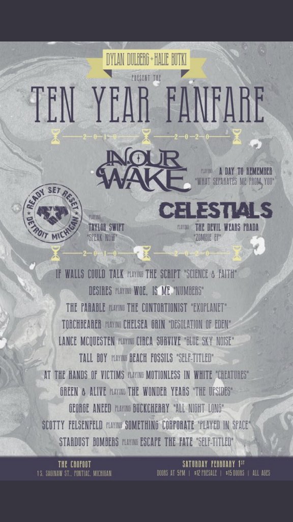 Catch us at the <a href="/TheCrofoot/">The Crofoot</a> Ballroom Feb 1st and listen to your fav 2010 jams and make some good mems, come on down!