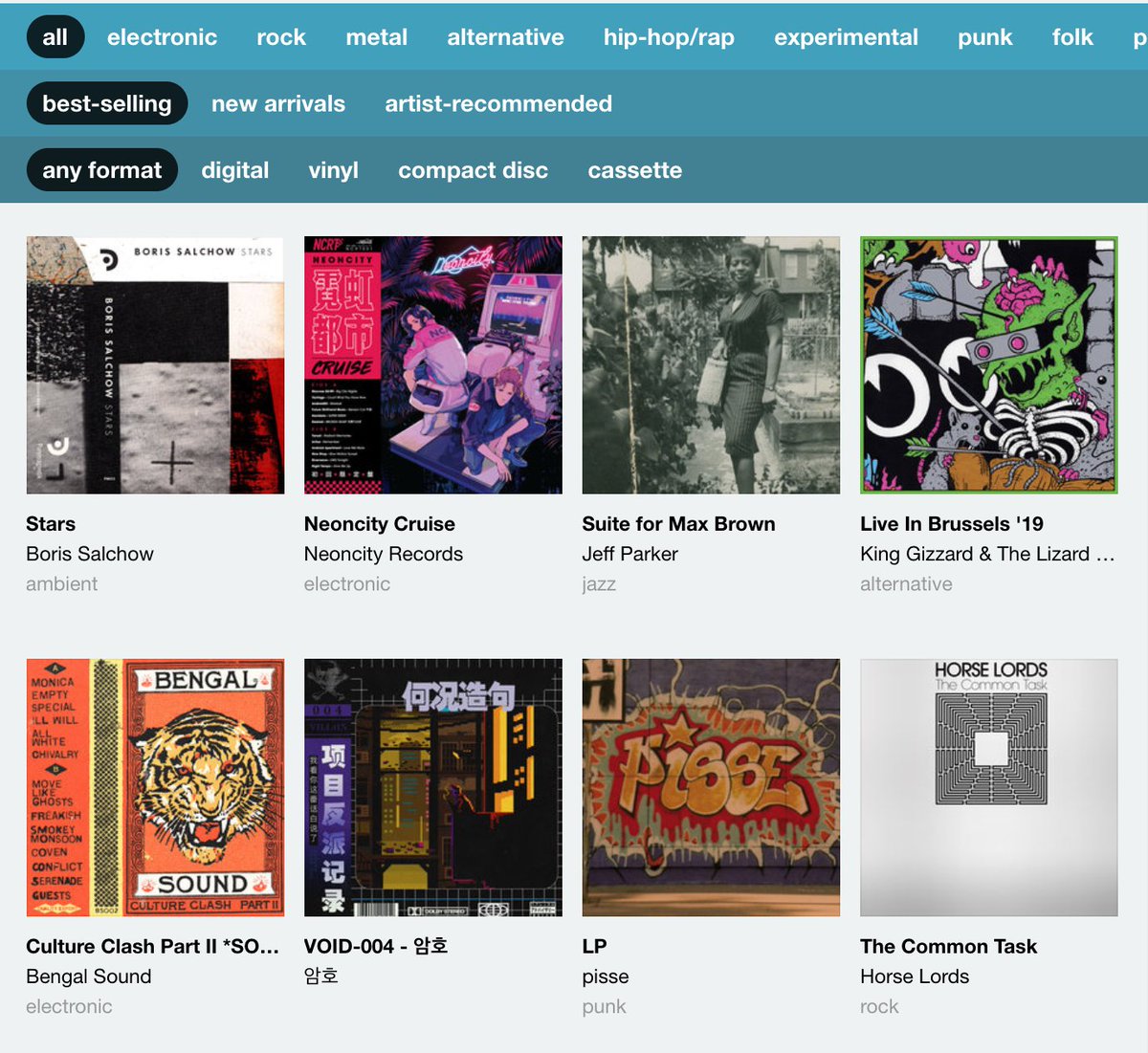 TicklePolyester's tweet photo. 🤓 @HorseLords is on the first page of @Bandcamp's 
best-selling titles. https://t.co/bTMSQSyEzG