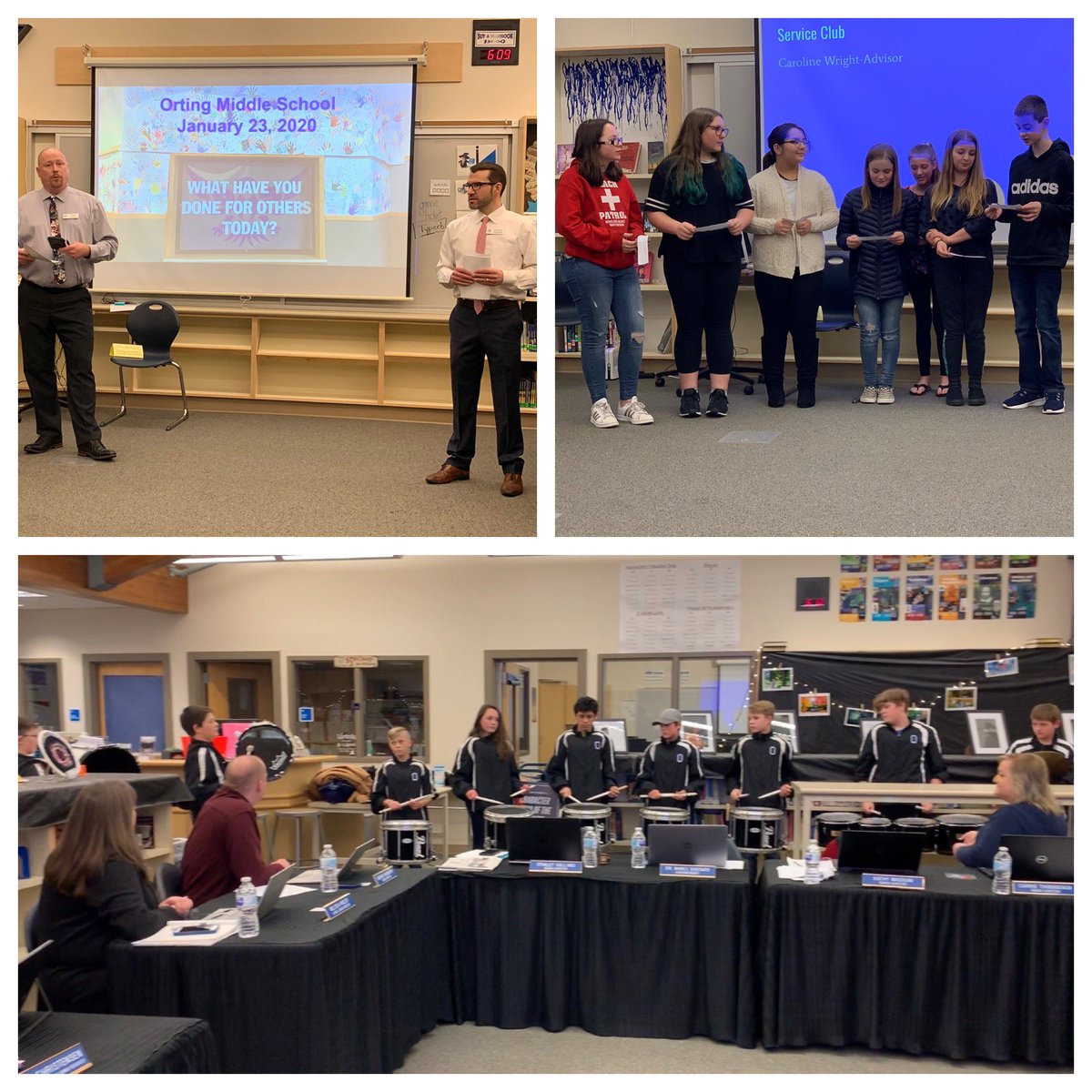 MarciShepard's tweet photo. Loved the student voice and leadership, performances, art... of @OMSFalcons at the #OrtingSD #SchoolBoard meeting that SHOWED how our mission of college, careers, and life LIVES and BREATHES at their school! Academics + @careacter #OrtingReady #OrtingCares https://t.co/R7y5Fz4VAw