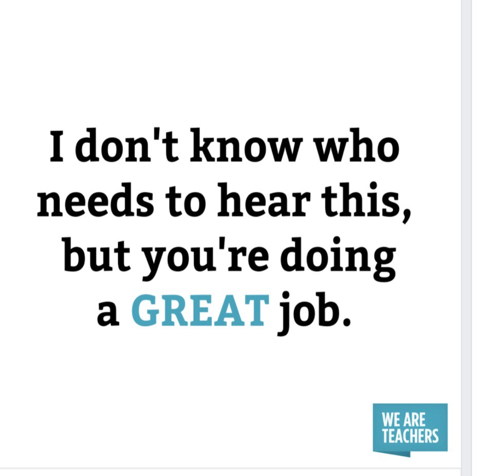 educatormills's tweet photo. I second this ! Our CCE Teachers and Staff are doing a GREAT job. #affirmationmatters https://t.co/ouMxGKoRub