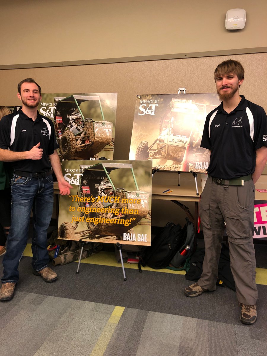 MinerBaja's tweet photo. Some #MinerBaja members ready to recruit at the 2020 Spring O'Rama today. Always great to interact with promising new members! #BajaSAE https://t.co/4ExHAeHvMz
