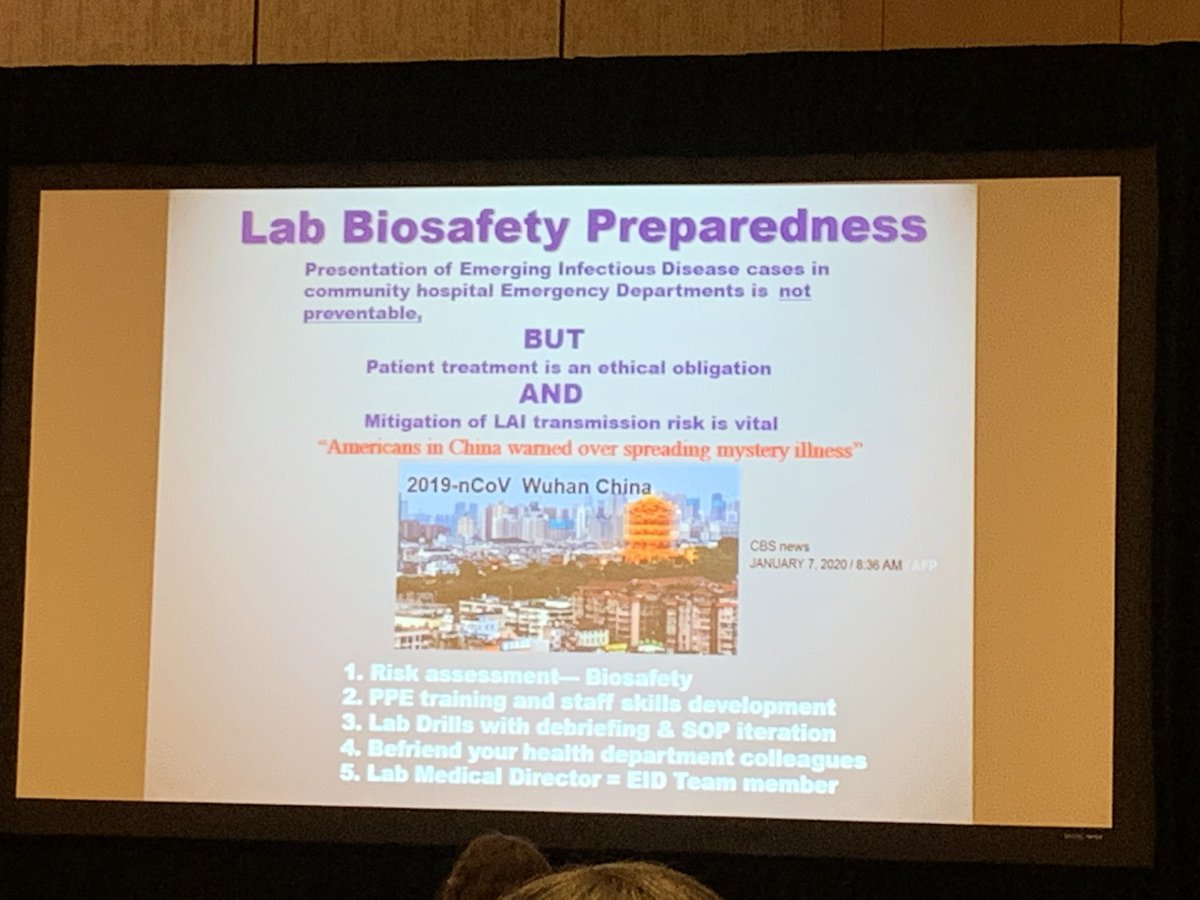 TexPathol's tweet image. Dr. Dickson gave an engaging and informational presentation based on her institution’s experience with Ebola many years ago. With #coronoavirus she says it is time to apply that experience. #tsp2020
