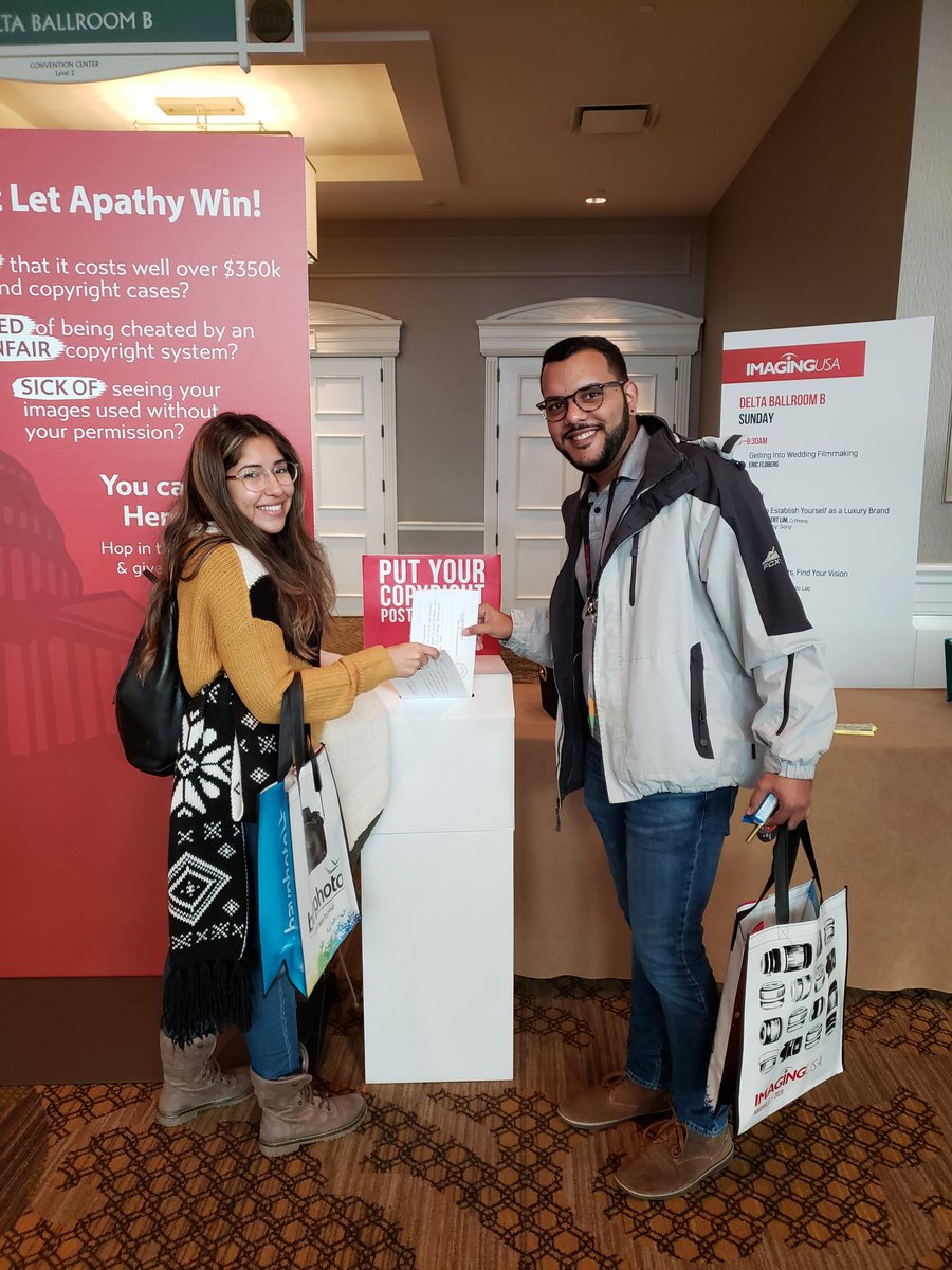 Did you remember to send in your copyright postcard at #imagingusa?? If you forgot, no worries!! Use our online form to send a letter to your representative today! ppa.com/smallclaims