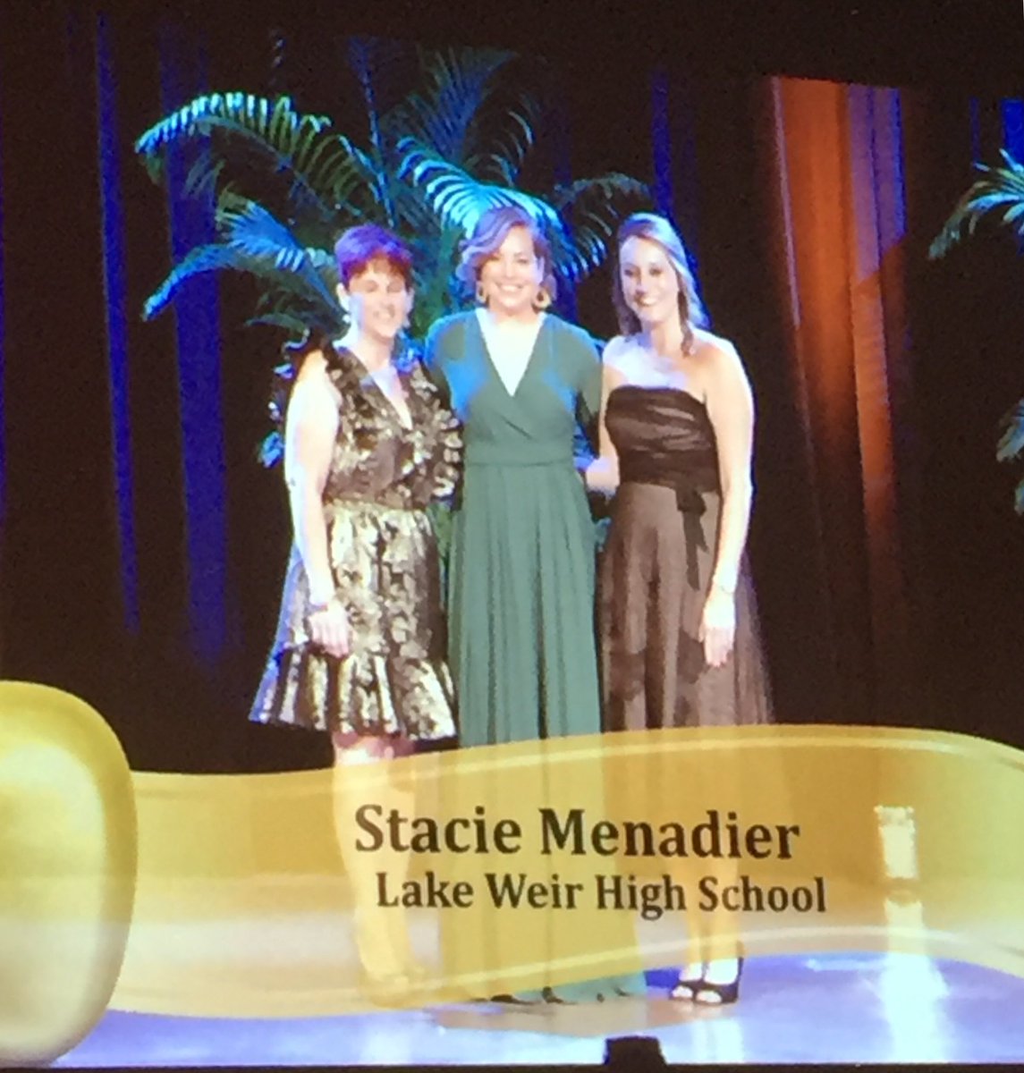 LWHS_Canes's tweet photo. Congratulations @hubbs1020 Stacie Menadier!!! LWHS Teacher of the Year being recognized at the Golden Apple Awards! https://t.co/q3iwiXtUwu