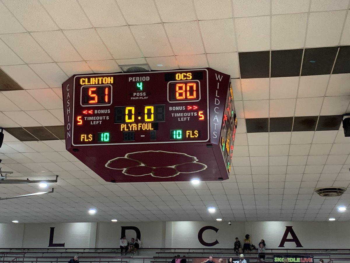 RealMitchMcKee's tweet photo. Another day, another dub for @ocssaintsbball! Be here tomorrow night — 8:30pm for the championship! #OCSHoops #DubCity #OKPreps https://t.co/VzE4gFcsq8