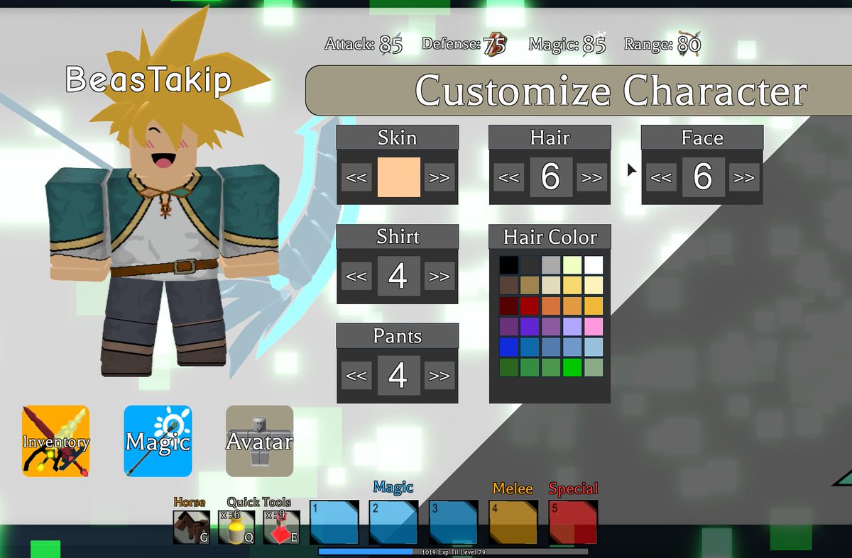 Beastakip On Twitter Character Customization Has Been Added In Colossus Legends Now You Can Edit Your Avatar S Appearance We Ll Be Adding More Customization Options In The Future As Well Robloxdev Play Colossus