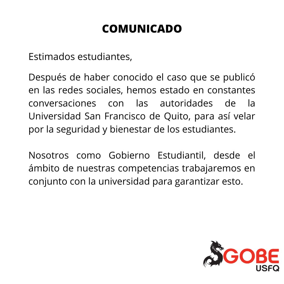 gobeusfq's tweet photo. #GOBENEWS: 

El gobierno estudiantil comunica: https://t.co/mXDuAIRDuF