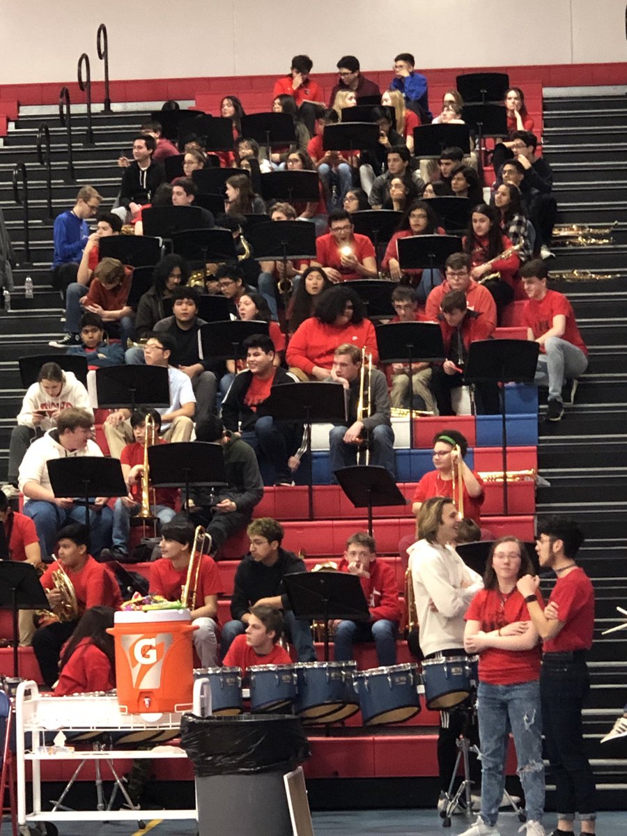 goDCHSathletics's tweet photo. It is great to have the band and dance team supporting boys basketball. https://t.co/ZVd76YTFjp