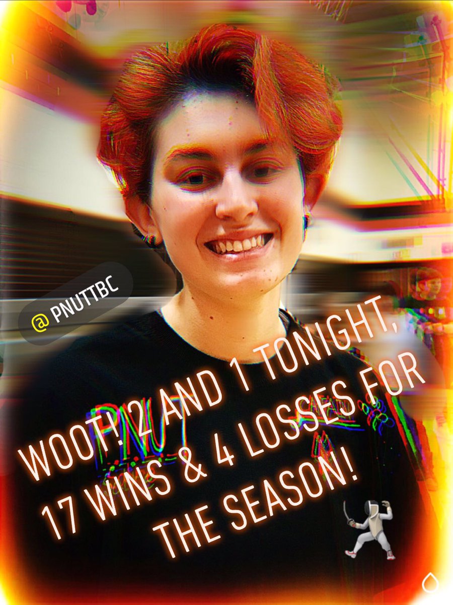 FidgetTBC's tweet photo. YEAH KIDDO!!! Another winning night - 2 and 1; 17 wins and 4 losses for the season... DOMINATING!! #Fencing #OSUBound #Buckeye #HHSTigers #Captain @OhioStateFEN @OhioStAthletics @pnuttbc @FencingTigers @HHSTIGERS @OhioState https://t.co/sHUd4LN804