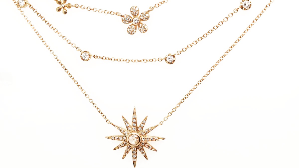 JRSdiamonds's tweet photo. Warm weather (CA). Time to layer #gold and #diamond necklaces. #diamonds #diamondsbytheyard #necklace #layerednecklaces #layeringnecklaces #diamondnecklace #floraljewelry #floralnecklace #flowerjewelry #flowernecklace #delicatenecklace #daintynecklace #layer #gift #valentinesday https://t.co/FTl6qwPJHb