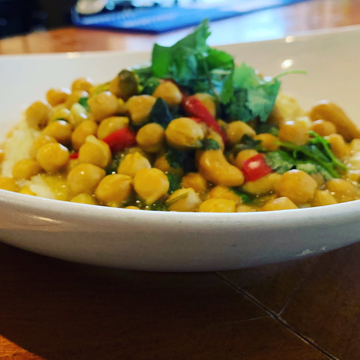 HarvestBrooklin's tweet photo. New menu launches tonight with a brand new vegan option...chickpea &amp; cashew curry with jasmine rice!  Book your table online. https://t.co/Qit58xS2BL