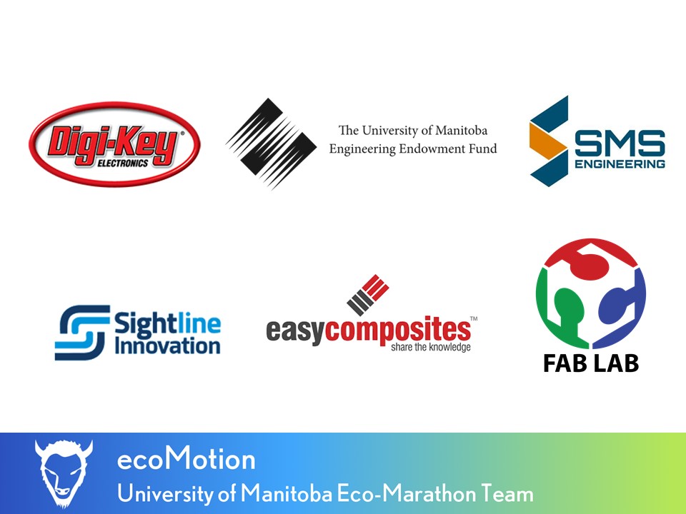 UMecoMotion's tweet photo. With their help, we are getting closer to achieving our goal of designing and building our Urban Concept category: Battery-electric vehicle and compete in the Shell EcoMarathon Americas 2020 in April 2020
#SEM2020 #ShellEcoMarathon #ShellEcoMarathonAmericas #UniversityOfManitoba https://t.co/iHBzsjDABw