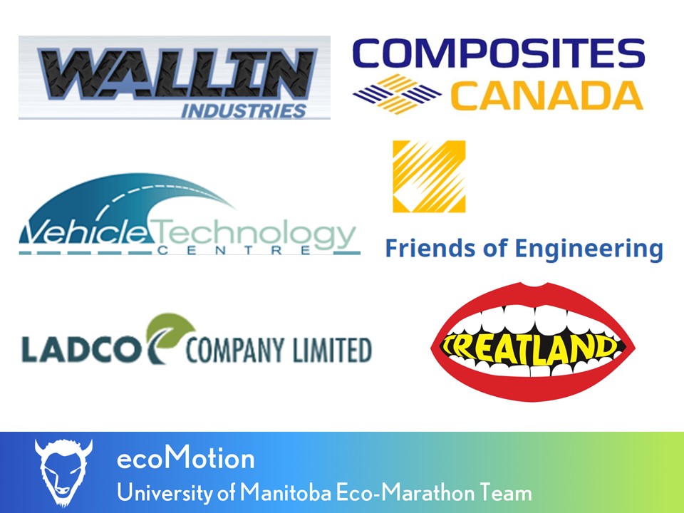 UMecoMotion's tweet photo. With their help, we are getting closer to achieving our goal of designing and building our Urban Concept category: Battery-electric vehicle and compete in the Shell EcoMarathon Americas 2020 in April 2020
#SEM2020 #ShellEcoMarathon #ShellEcoMarathonAmericas #UniversityOfManitoba https://t.co/iHBzsjDABw