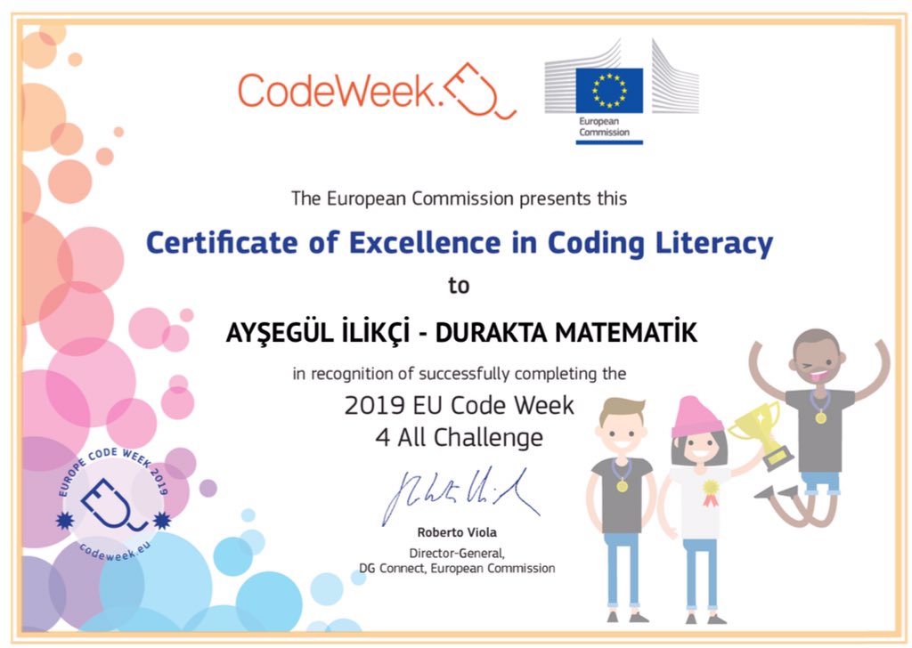 aysegul_ilikci's tweet image. #codeweek4all
#codeweek2019
#etwinning projelerimize gelen Avrupa Kod Haftası Mükemmellik Sertifikalarımız
@SehitFidan @harezmimodeli @DuraktaM @AtasehirMEM @ist_arge @CodeWeekEU @GradeStem @memleventyazici @ErtugrulBilican