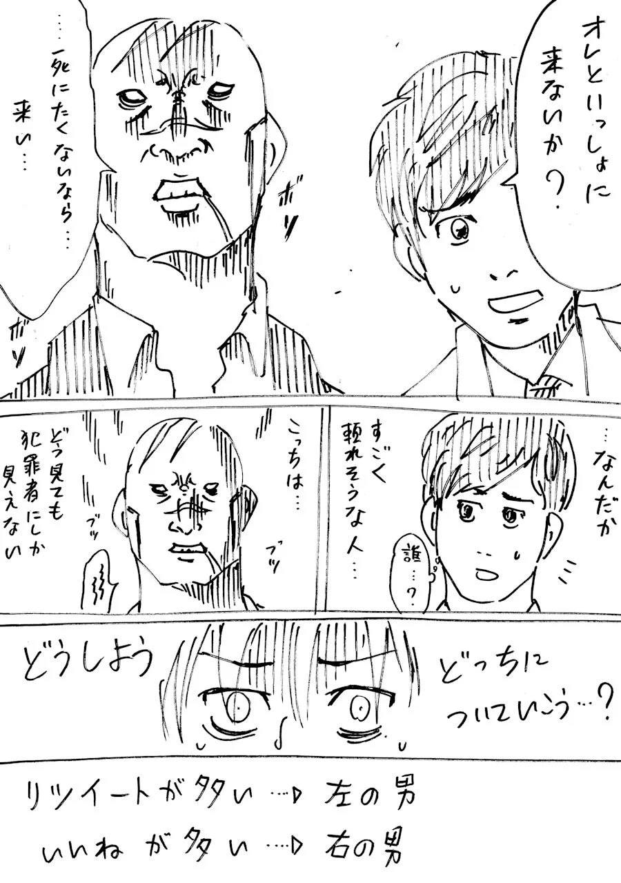 リツイートの数で展開が変わる！？Twitterの機能を利用した連載漫画！！！
