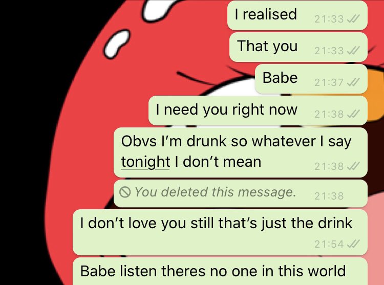 To all the women in the world, just a really polite reminder.. DO NOT GET TEXT YOUR TING WHEN UR DRUNK!!!