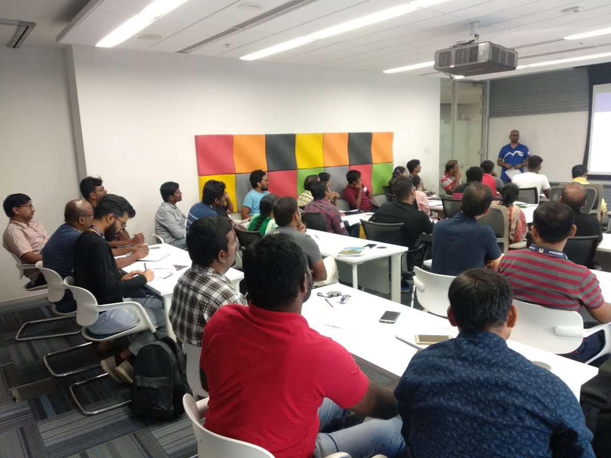 Anbu_Mani27's tweet photo. @karthik3030 has started a session on "Become an Aspiring Architect" to inspire senior developers to move to the next step as an Architect and he talks about the challenges that every architect's face. #Indiamvp #mvpbuzz #microsoftazureusergroupchennai #maugc #aspiringarchitech https://t.co/0aFEtNBz4x