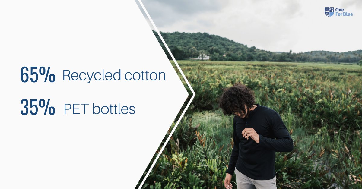 OneForBlue's tweet image. Flaunt style with a purpose. Because our T-shirts are made of recycled cotton and PET bottles. 
#Sustainable #sustainablefashion #recycling #recycled #fashion #ImpactThatMatters #SaturdayMotivation #Plastic #whatareyoumadeof #neutralitee