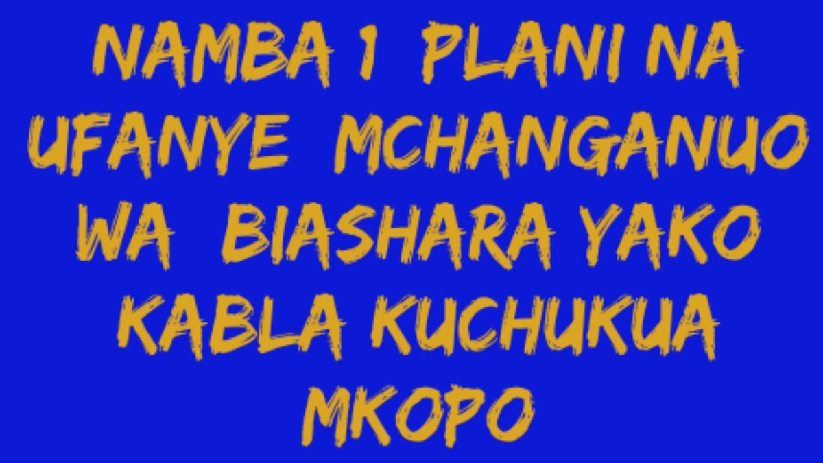 Jambo la kuzingatia👇🏻