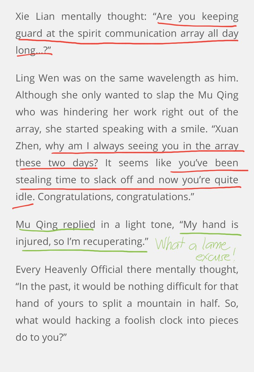_TGCF_'s tweet photo. Chap 3: Mu Qing slacking off at the spiritual communication array is Mu Qing wanting to talk to Xie Lian because he misses him!

For sure he wanted to talk and ask XL how he was. But he's too shy to do it, instead he put his cold and prideful demeanor.

#TianGuanCiFu #天官赐福 https://t.co/HRWHMlHTDl