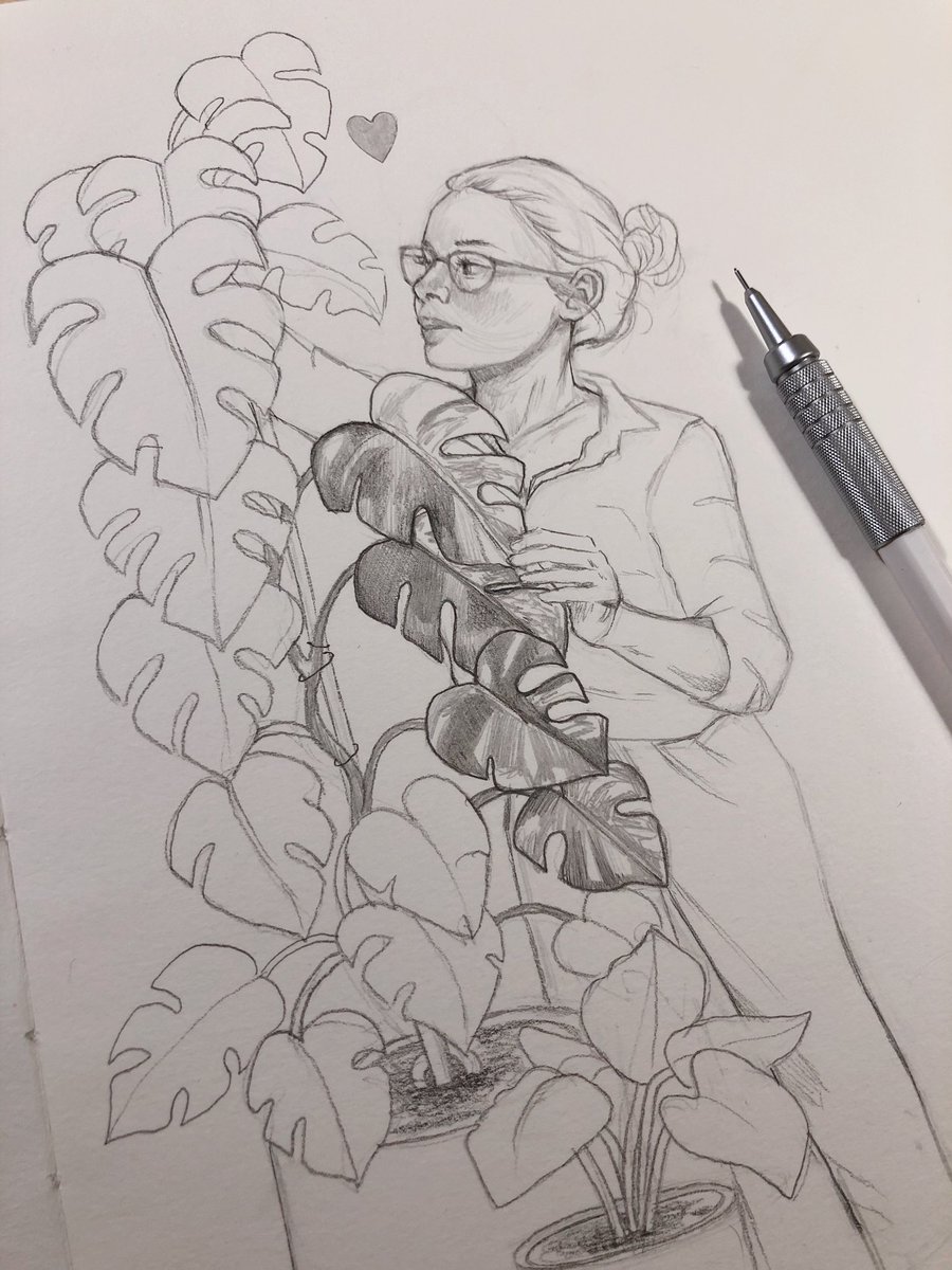 Working on a cute plant lady ? 