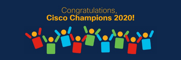 I am honored to be selected again this year as a #CiscoChampion <a href="/CiscoChampion/">Cisco Insider Champion</a>