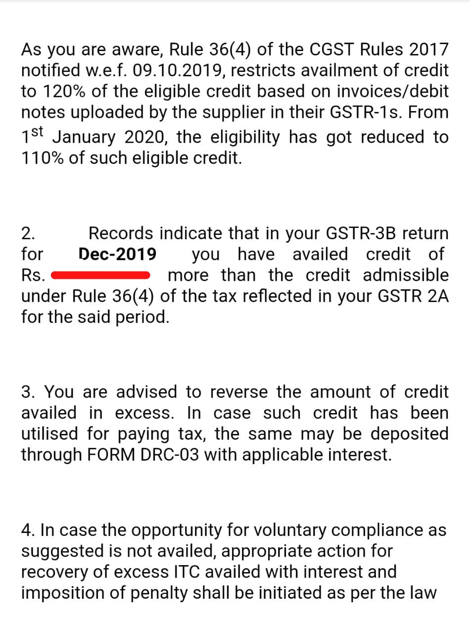 CA Bimal Jain on Twitter "*Gst Dept has started sending mails