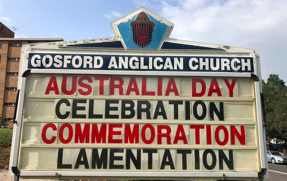 Join us tomorrow #australiaday2020 9.30am <a href="/anggoscom/">Anglican Gosford</a> we sit in the tensions of what it means to be deeply Australian on 26th January.
#Auspol