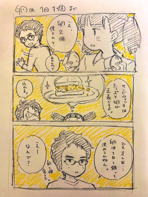 卵サンドはおいしいという漫画です? 