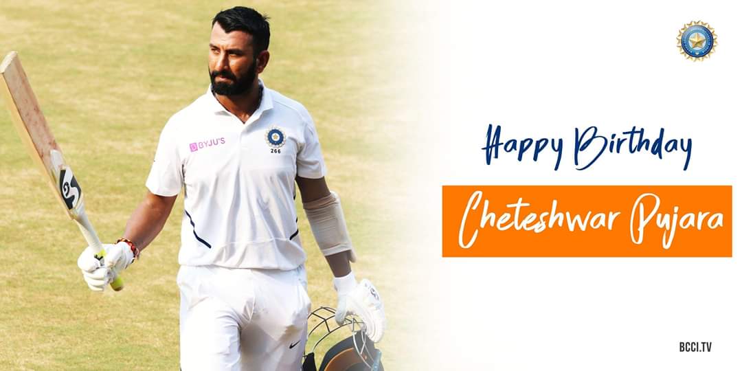 Wishing you a very Happy Birthday, Pujara   