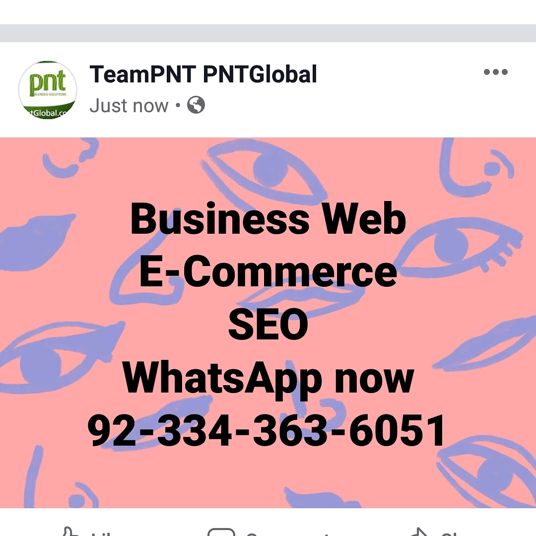 ShahidHQadri's tweet photo. #EcommerceSolutionProvider #PNTGlobal.com #ProfessionalCompany
Since June 6,2000
#DesingingBusinessWebSites #DevelopingOnLineStore
#DigitalMarketing #Sales #SEO #SMO #Facebook
#Software
Tweet@PNT_Global
FB.com@PNTGlobal2000
Linkedin@PNTGlobal
Instagram@PNTGlobal https://t.co/JNkeOedHvu
