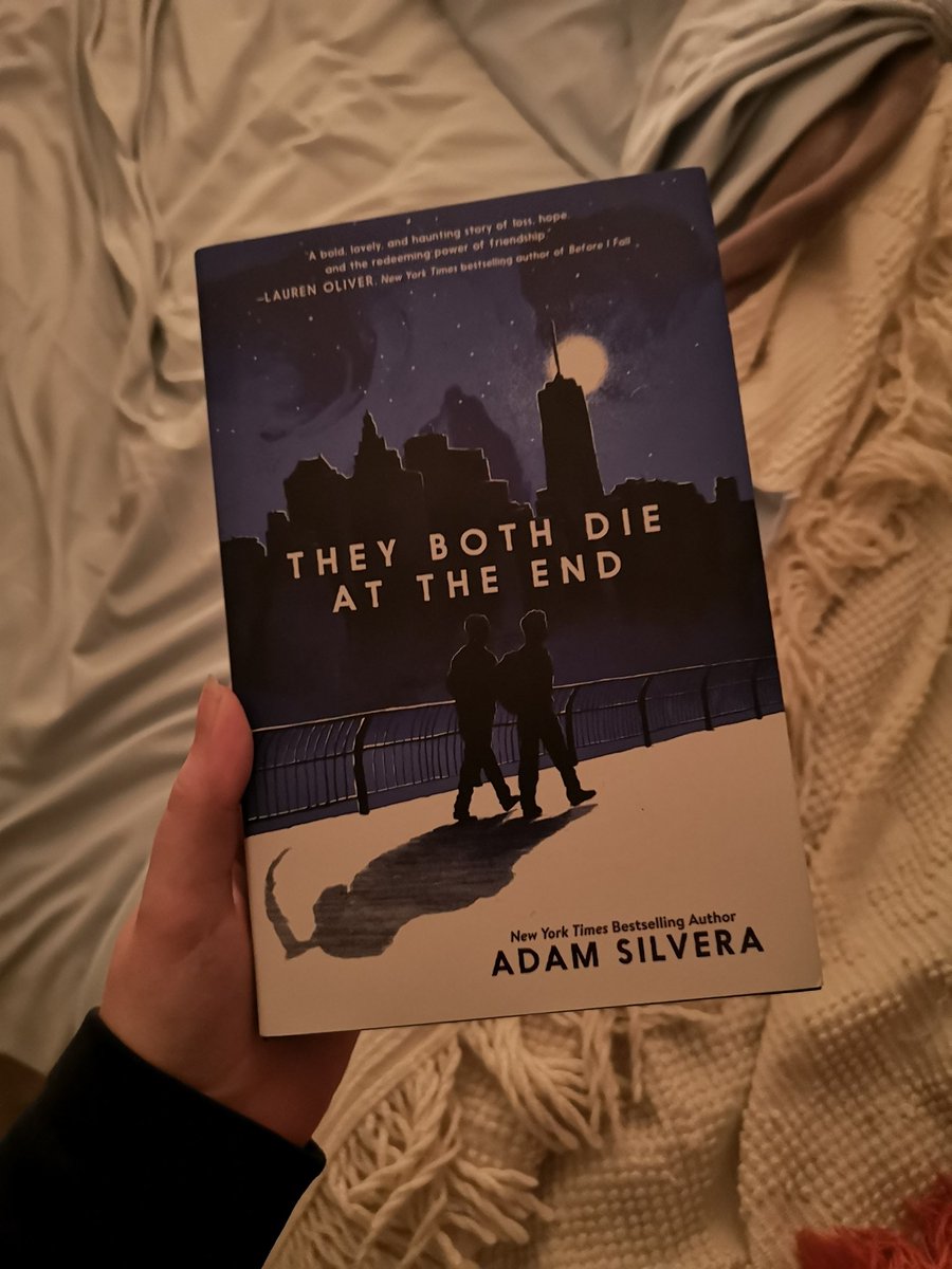 This book  Even though the title says the ending it didn't stop it from being beautiful, heartbreaking, love and friendship, and the need to live each day to the fullest. The idea of learning it's your last day interests meThey Both Die At The End by Adam Silvera 