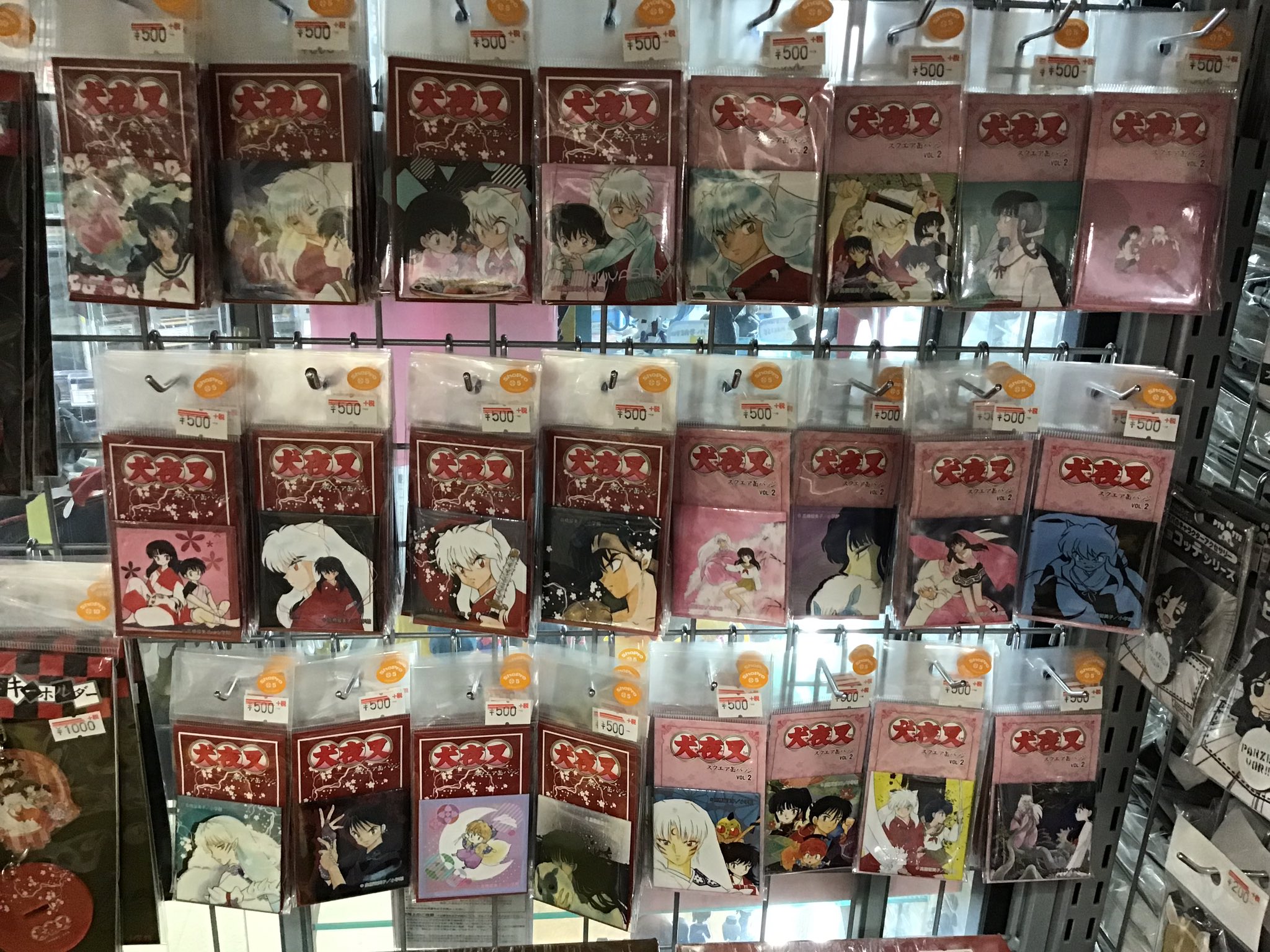 50%OFF 犬夜叉 楽天ランキング1位】 るーみっく 原作 スクエア缶バッジ ピンズ・ピンバッジ・缶バッジ
