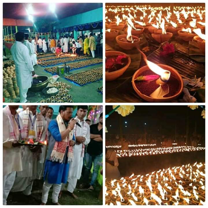 25. Muamoria Hari Mandir (Mangaldai):Happy to inform that it has been recognised as " Assam's spritual holy pligrimage" under "Assam Darshan" scheme. Special thanks to  @GurujyotiDas (local BJP Mla). It's my hometown. Do visit one day.Pic 1: During Public fest.(raijor hobha)