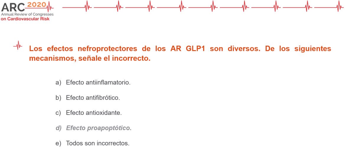 arccardio's tweet photo. #Autoevaluación ❓”Los efectos #nefroprotectores de los AR GLP1 son diversos. De los siguientes mecanismos, señale el incorrecto.” #ArcCardio https://t.co/Sa6wlZuiY0