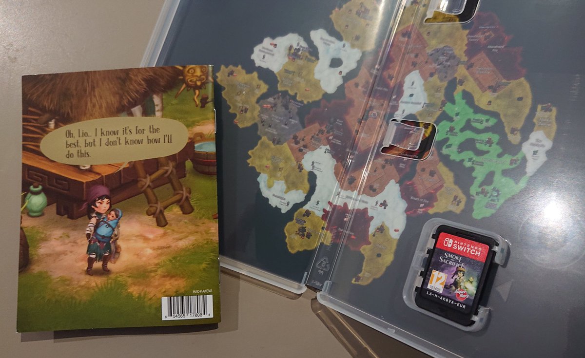 neilmillstone's tweet photo. Postman arrived this morning with copies of the physical Switch release of #SmokeAndSacrifice. Feels like the end of a long journey, with all the feelings that comes with. Really proud of what we created. @TancredArt @CurveDigital @SuperRareGames https://t.co/4kg2GkCxOA https://t.co/tWBQU6FJPk