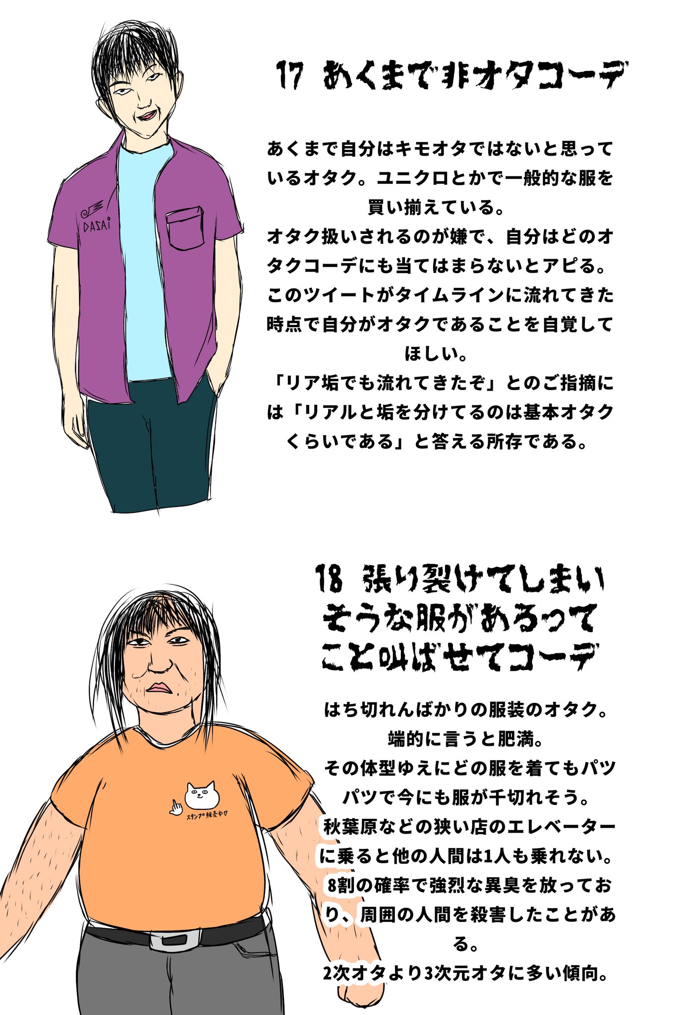 でぃあも 呟廃會 オタクファッション図鑑no 3 終 T Co Nuos0eckqd Twitter