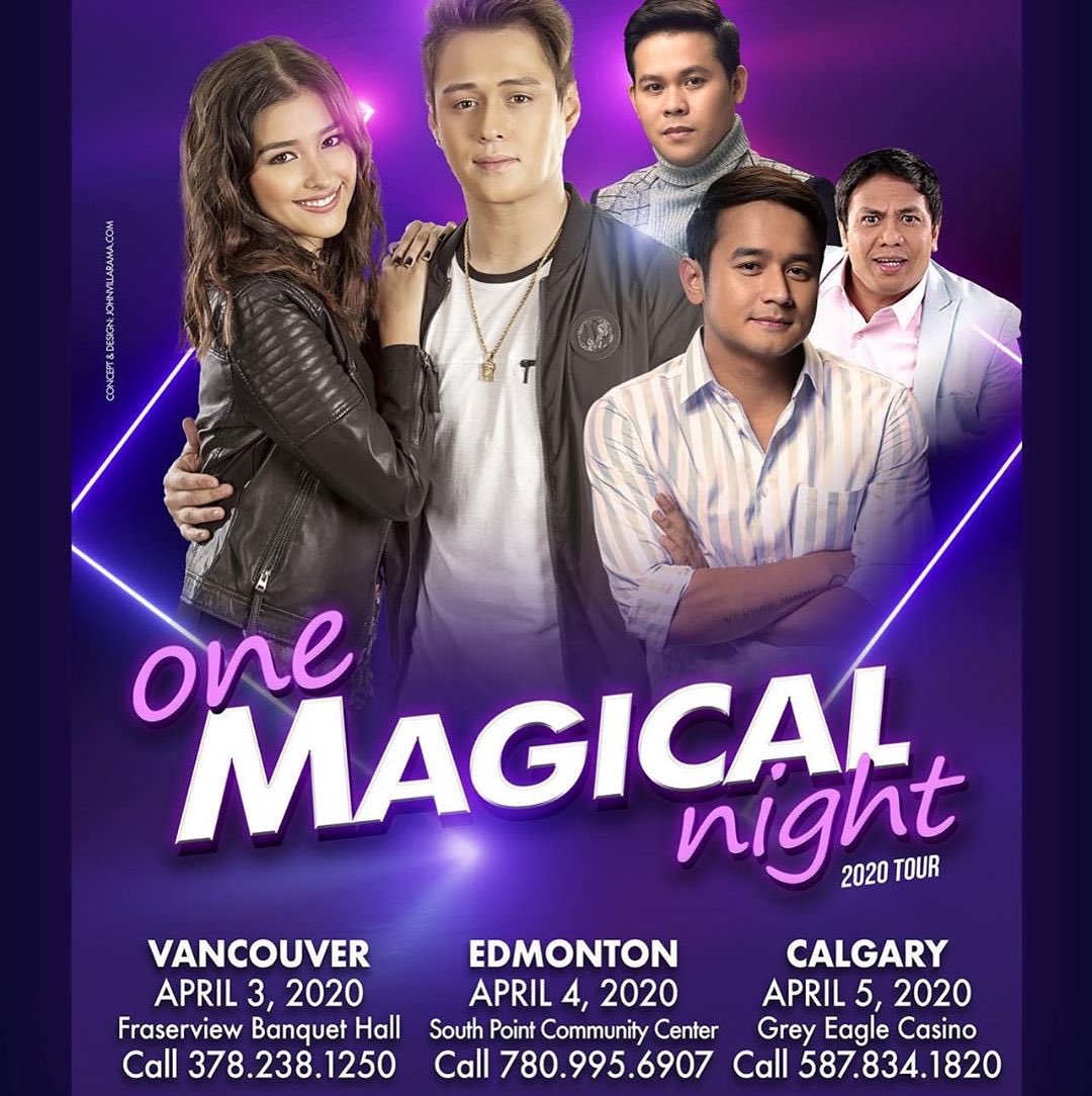 LIZAviors's tweet photo. Mga kababayan sa Canada spend #OneMagicalNight with #LizQuen in Vancouver, Edmonton and Calgary this April 3-5, 2020. @lizasoberano @itsenriquegil
See photo below for more details!β€οΈ
#LizaSoberano #EnriqueGil https://t.co/bUC8aW5HB4