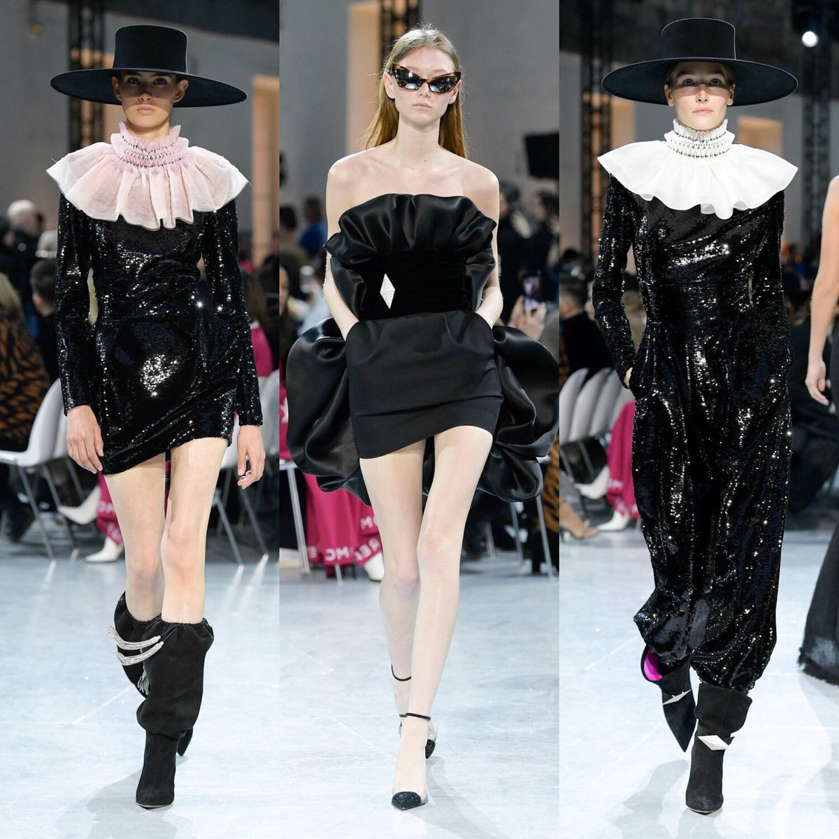 Elite__Spain's tweet photo. #CoutureSS20 
Vittoria Ceretti
Blesnya Minher
Karlijn Kusters
Africa Peñalver
Sara Grace 
Josephine Le Tutour
Krini Hernández
Faretta  
Lina Zhang walked for the #AlexandreVauthier SS20 Haute Couture show in Paris ⚡️ https://t.co/ZFa9qulxri