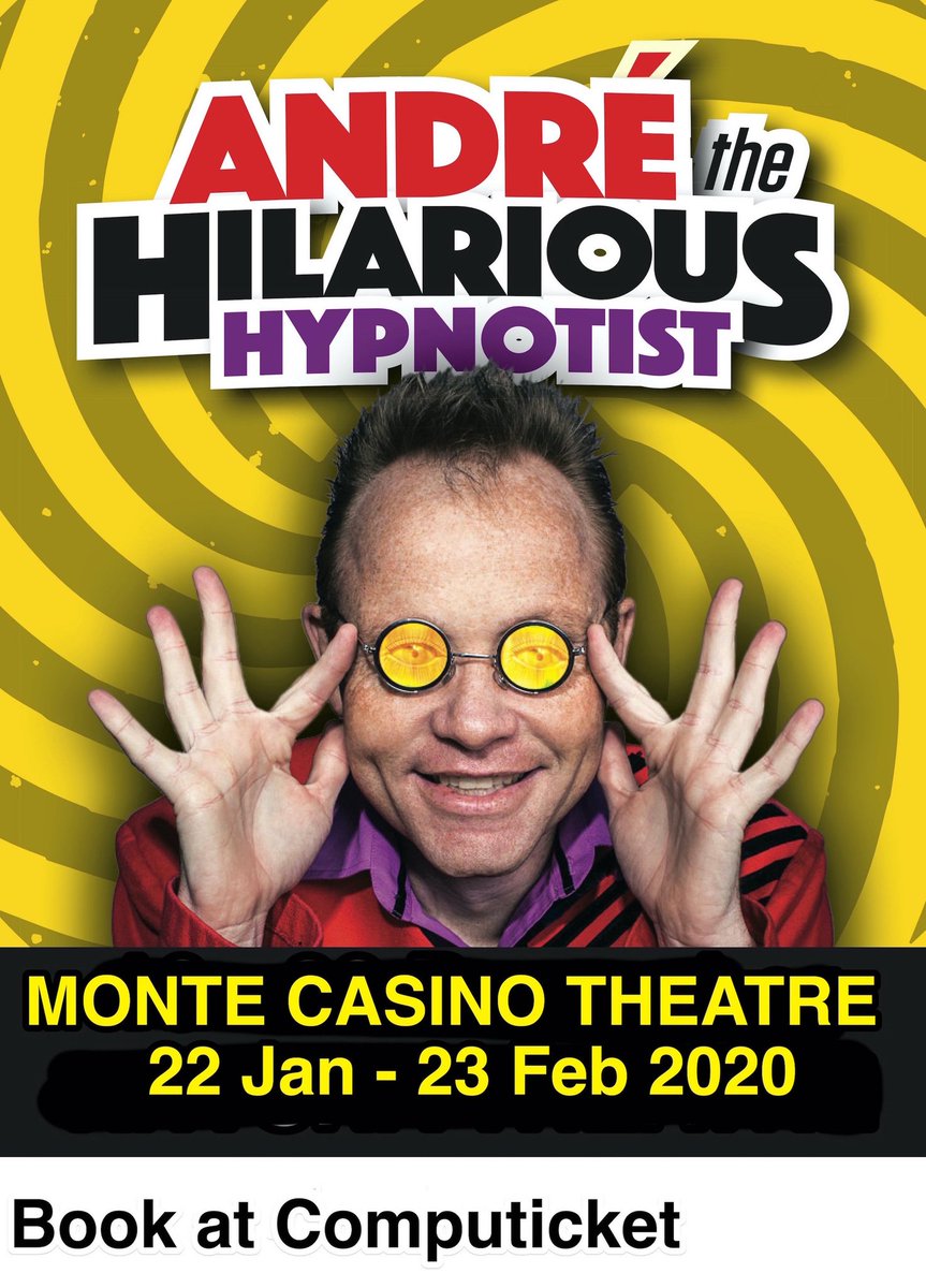 HClemour's tweet photo. Tonight is The Night!!!  @AndreHypnotist
TAKES US ON A JOURNEY at @MONTECASINOZA
@Monte_Theatre 
Come join us!!  @CoLabNetwork
@collettdawson #AndreHypnotist https://t.co/dyNFAcQbFp