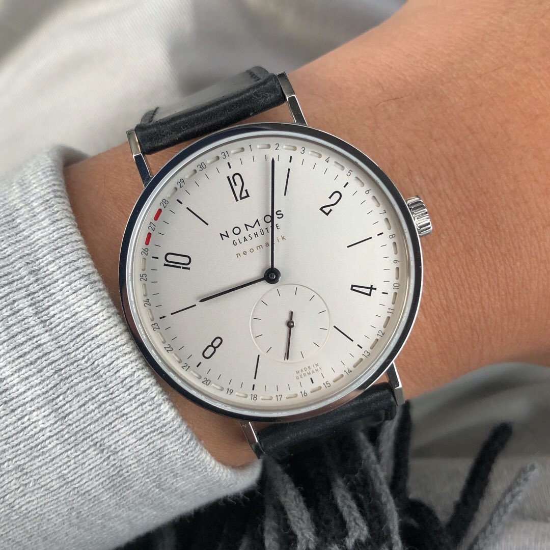 nomos on wrist
