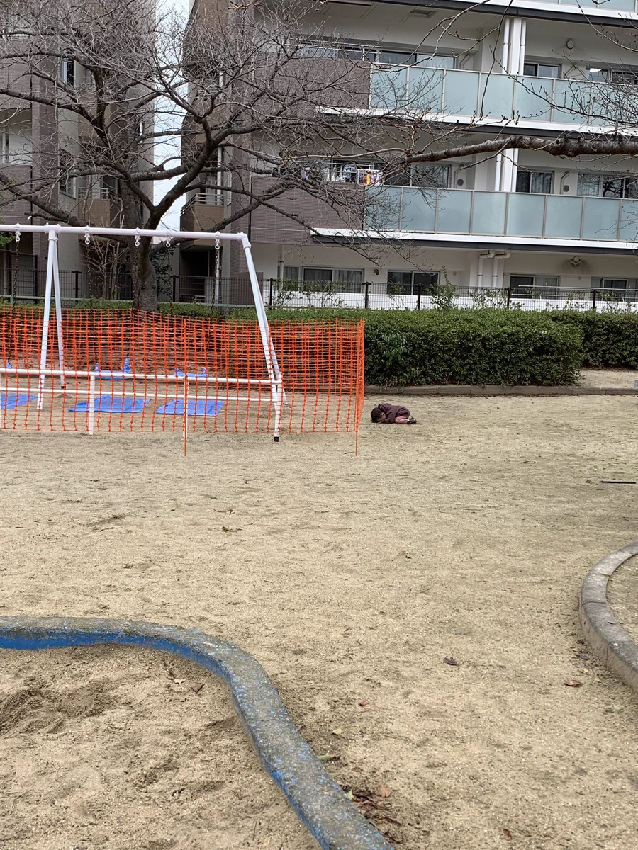 ブランコが工事中で使えないことを知った子どもの絶望っぷりが面白いwww