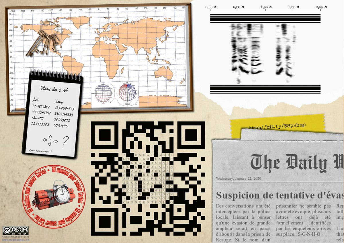 vleroux44's tweet photo. "10 minutes pour sauver Carlos" : un Micro #EscapeGame à jouer en 10 minutes ⏱️ à la découverte des outils numériques pour créer un Escape Game pédagogique 🕵️
https://t.co/EQv65be0Eo #EgPeda #EgPedago #edmus #ludification #gamification #SeriousGame https://t.co/HZBs4vwzbr