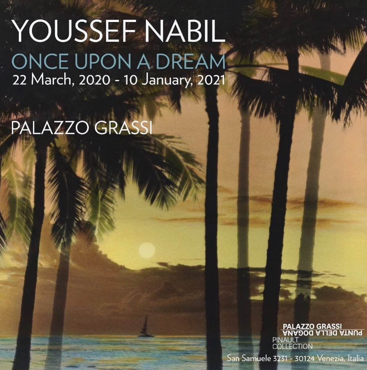 thethirdline's tweet photo. Congratulations to @MrYoussefNabil on his first comprehensive survey exhibition 'Once Upon A Dream', set to open @Palazzo_Grassi Venice on 22 March 2020✨
Curated by Matthieu Humery and Jean-Jacques Aillagon
#YoussefNabil #PalazzoGrassi #TheThirdlineDXB https://t.co/RXbbiM7Wqe